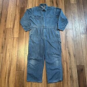 VTG‎ 50s Big Mac Denim Coveralls Men's 44S Workwear Selvedge Indigo Work